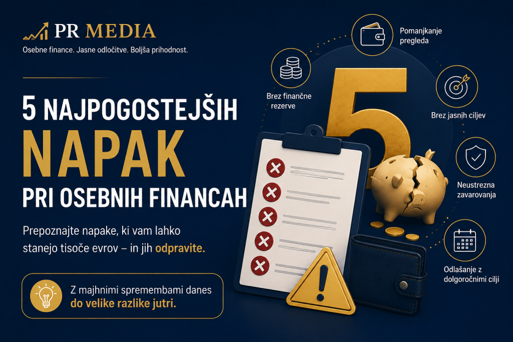 5 najpogostejših napak pri osebnih financah – PR Media